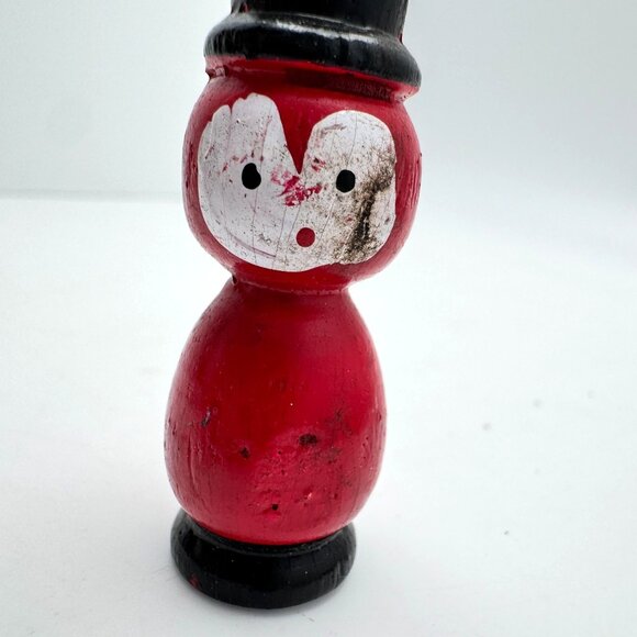 Hand-Painted Vtg Wooden Christmas Ornaments Set Of 15 Figurines Mid-Century - Picture 14 of 16